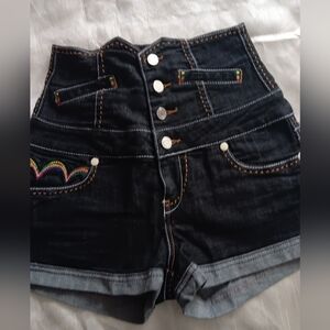 Coogi Denim Women's High-Waisted Shorts Sexy Sz 3-4